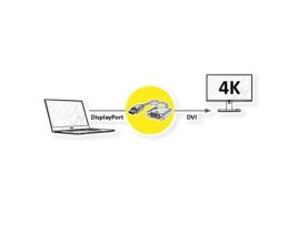 Adaptador Roline Gold Displayport Dvi M/F