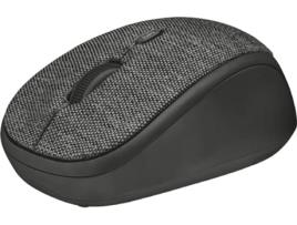 Rato TRUST Yvi Fabric (Wireless - Regular - 1600 dpi - Preto)