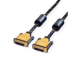 Cabo ROLINE GOLD (DVI - 10m - Preto)