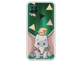 Capa para Huawei P40 Lite Oficial da Disney Dumbo Silhueta Transparente - Dumbo