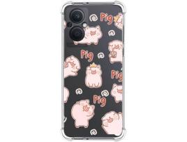 Capa para Oppo A96 5G TUMUNDOSMARTPHONE Desenhos Anti golpes Porcos Multicor