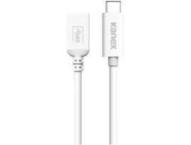 Cabo de Dados KANEX (USB A - USB-C - 1.2 m - Branco)