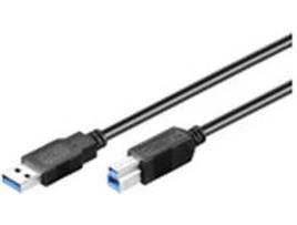 Cabo de Dados MICROCONNECT (USB A - USB B - 50 cm - Preto)