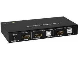 Adaptador HDMI TECHLY 2x1 USB HDMI KVM Switch 4Kx2K IDATA KVM-HDMI2U