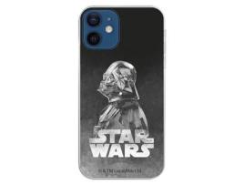 Capa para iPhone 12 Pro Oficial de Star Wars Darth Vader Fundo Preto - Star Wars