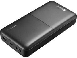 Powerbank SANDBERG Saver (20000 mAh - USB - MicroUSB - Preto)