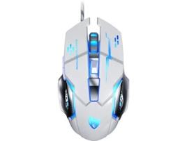 Rato Gaming T-WOLF V6 (3.200 dpi - Branco)