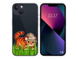 Capa iPhone 13 (6.1) TUMUNDOSMARTPHONE Desenhos Transparente Multicor