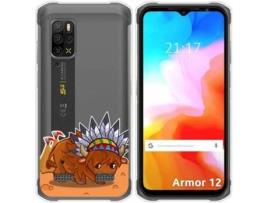 Capa Ulefone Armor 12 5G TUMUNDOSMARTPHONE Desenhos Búfalo Transparente Multicor