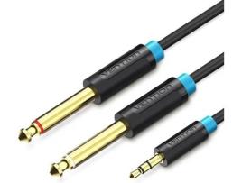 Cabo VENTION BACBD (Jack-XLR - 0.5 m - Preto)