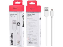 Cabo AVANT CONNECT AV1091B (USB - Lightning - Branco)