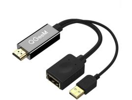 Adaptador QGEEM HD01 (HDMI - 0.1 m - Preto)