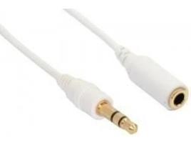 Cabo de Áudio INLINE (Jack 3.5mm - 5 m - Branco)