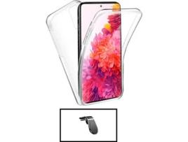 Kit Capa + Suporte Magnético L Xiaomi 11i G4M Transparente e Branco