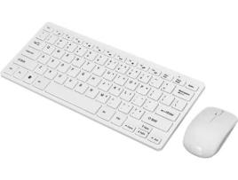 Teclado + Rato PEDIDOCOMUM LDA. K-03 (Wireless - Branco)