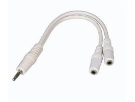 Cabo de Áudio WAYTEX (Jack 3.5mm - 20 cm - Branco)
