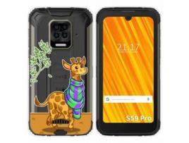Capa Doogee S59 Pro TUMUNDOSMARTPHONE Desenhos Transparente Multicor