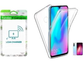 Capa e Película LOJA CHARGER 4X1 360° Proteção total Xiaomi Redmi Note 8T Transparente