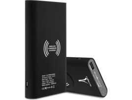 Powerbank AKASHI PBANK-AKA-QI (8000 mAh - 1 USB - USB-C - Qi - Preto)