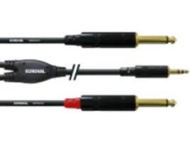 Cabo de Áudio CORDIAL (Jack 6.3mm - Jack 3.5mm - 1.5 m - Preto)
