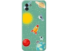 Capa para Samsung Galaxy A03 TUMUNDOSMARTPHONE Silicone Líquida Desenhos Verde