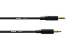 Cabo de Áudio CORDIAL (Jack 3.5mm - 1.5 m - Preto)