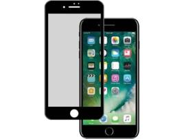 Película Vidro Temperado iPhone 7 Plus, 8 Plus WEPHONE ACCESORIOS Completo Preto