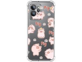 Capa para Realme GT 2 Pro 5G TUMUNDOSMARTPHONE Desenhos Anti golpes Cerdos Multicor