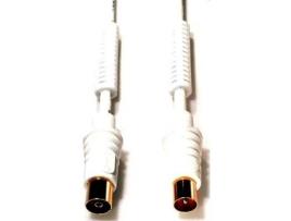 Cabo de Antena E+P (Coaxial - 3.5 m - Branco)