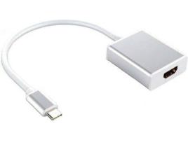 Adaptador INTEK Tipo C para HDMI (Prateado)