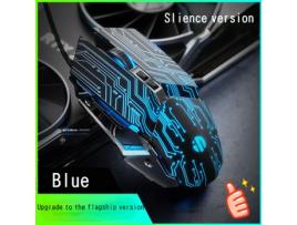 Pw2 Mouse Mecânico Para Jogos Com Fio Para Jogos De Computador Luminoso Macro Programação Mouse Usb Home Office Azul