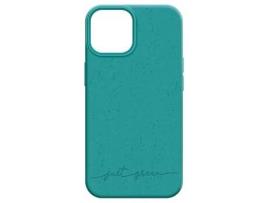Capa para iPhone 13 Mini JUST GREEN turquesa reciclável