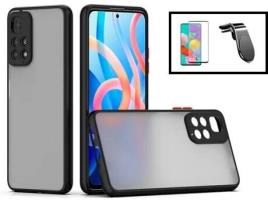 Kit Capa Traseira Proteção Camara + Película Xiaomi Redmi Note 11E Pro GIFT4ME Preto