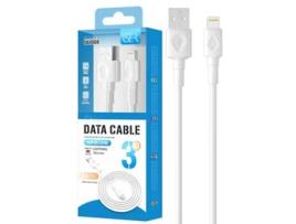 Cabo De Dados Usb 2.0 M Para Lightning M Iser Sk1008 3M (Branco)