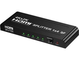 Conversor HOWEI HDMI Splitter 1 to 4 HD 4K 2K HD (Preto)