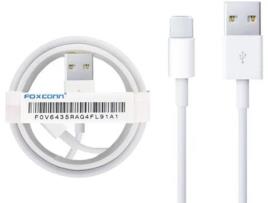 Cabo FOXCONN Certificação MFI para iPhone 8 Plus (Lightning - 1 m  - Branco)