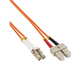 Cabo Fibra Ótica INLINE (LC - SC - 10 m - Laranja)