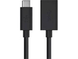 Cabo de Dados BELKIN (USB-C - USB A - Preto)