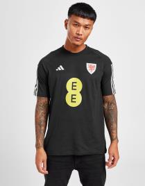 adidas T-Shirt País de Gales Tiro 23 - Preto - Mens, Preto