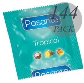 Preservativos com Sabor PASANTE Tropical 144 Unidades