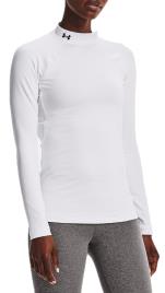 T-Shirt de manga comprida Under Armour UA CG Authentics Mockneck-WHT