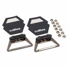Colltex Skin Clip Hexagon 2 Units Prateado