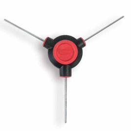 Feedback 3-way Fixed Hex Wrench Vermelho 2 / 2.5 / 3 mm