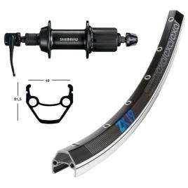 Winora Exal Zx 19 Qr Ty500 26´´ Rear Wheel Prateado 10 x 135 mm