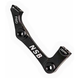 North Shore Billet Pm-is 180 Mm Rear Disc Adapter Prateado