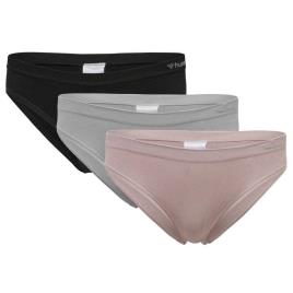 Hummel Juno Seamless Hipster 3 Units Beige XS Mulher