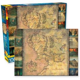 The Lord Of The Rings Middle Earth Map 1000 Piece Puzzle Colorido