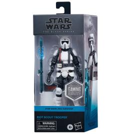 Star Wars Jedi Survivor Riot Scout Trooper Gaming Greats The Black Series Figure Azul