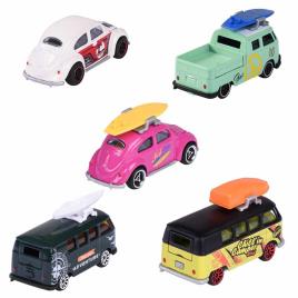 Majorette Vw The Originals Giftpack 5 Volkswagen Vehicles Transparente