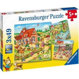 Ravensburger Triple Vacation 3x49 Pieces Puzzle Colorido